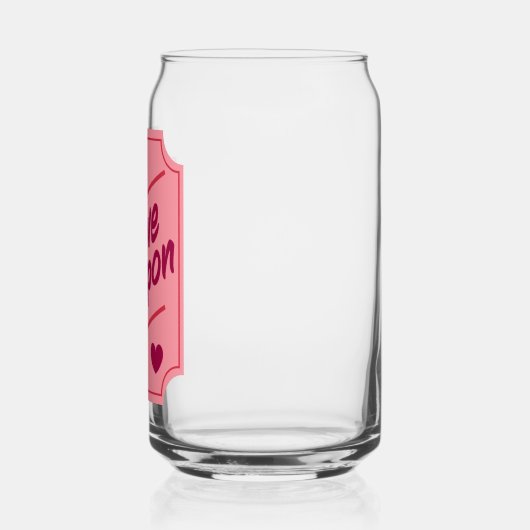 Love coupon blikvorm glas (Links)