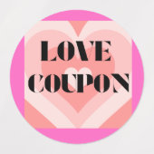 Love Coupon Meerdere Stickers (Design 2)