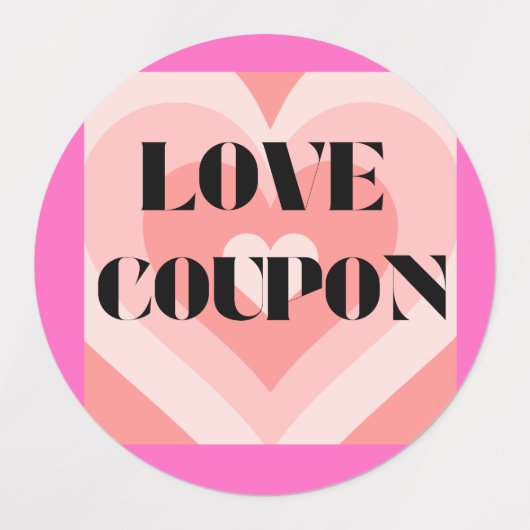 Love Coupon Meerdere Stickers (Design 1)