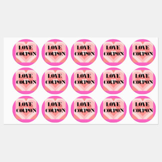 Love Coupon Meerdere Stickers