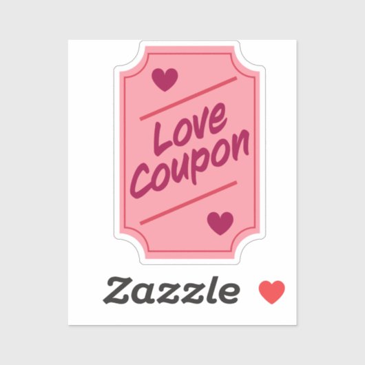 Love coupon sticker (Vel)
