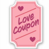 Love coupon sticker (Voorkant)