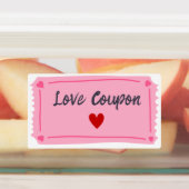 Love Coupon Valentijnsdag Labels (Aangebracht)