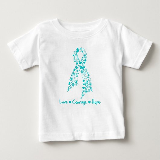 Love Courage Hope Butterfly - Ovarian Cancer (Voorkant)