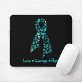 Love Courage Hope Butterfly - Ovarian Cancer Muismat (Met muis)