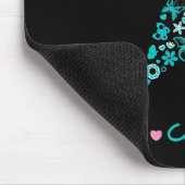 Love Courage Hope Butterfly - Thyroid Cancer Muismat (Hoek)