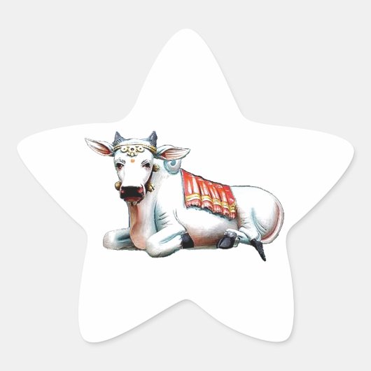 Love Cow Ster Sticker (Voorkant)