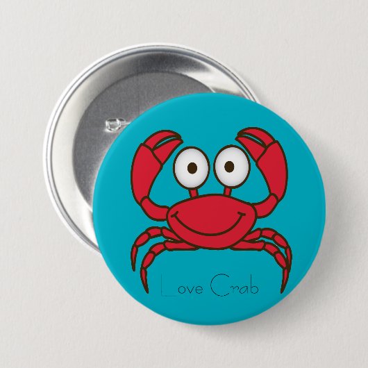 Love Crab Button (Voorkant /achterkant)