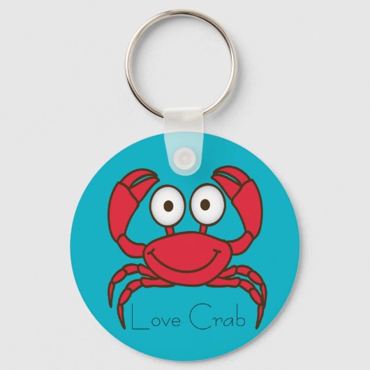 Love Crab Button Sleutelhanger (Voorkant)