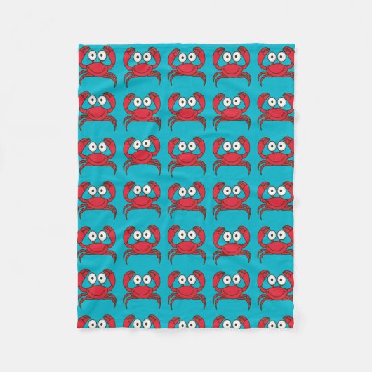Love Crab Fleece Deken (Voorkant)