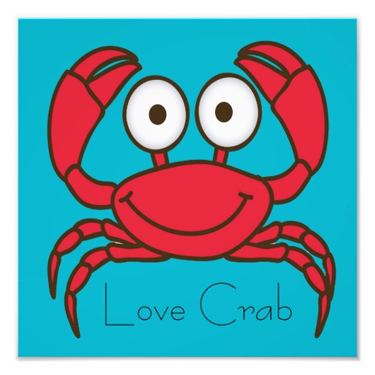 Love Crab Foto Afdruk (Voorkant)
