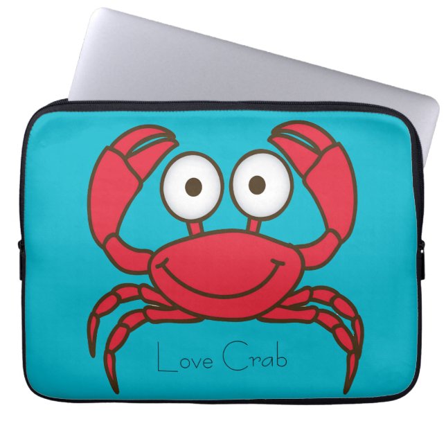 Love Crab Laptop Sleeve (Voorkant)