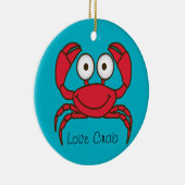 Love Crab Ornament Round (Rechts)