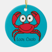 Love Crab Ornament Round (Voorkant)