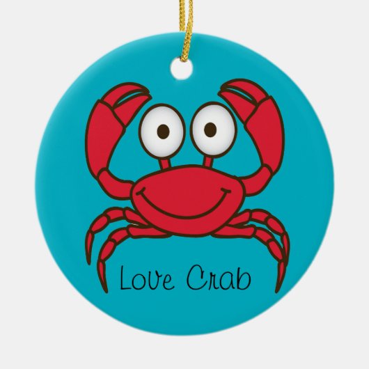 Love Crab Ornament Round (Voorkant)