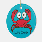 Love Crab Ornament Round (Links)