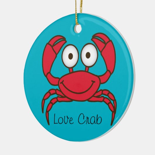 Love Crab Ornament Round (Links)