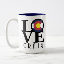 LOVE Craig Colorado 15oz Tweekleurige Koffiemok