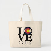 LOVE Craig Colorado Grote Tote Bag (Voorkant)