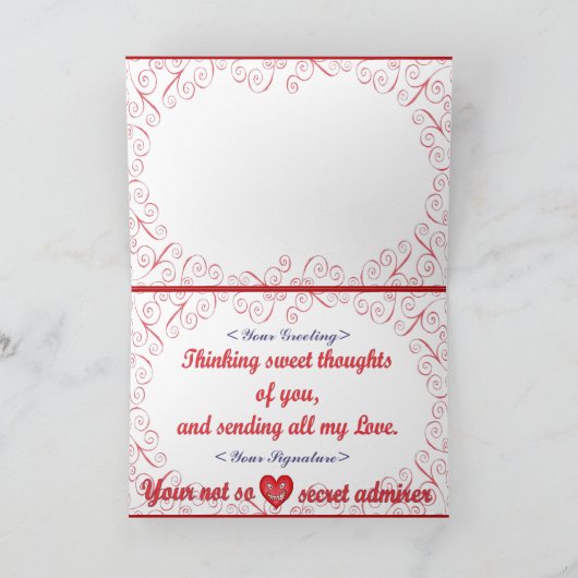 Love Crazed Fool Feestdagen Kaart (Binnen)