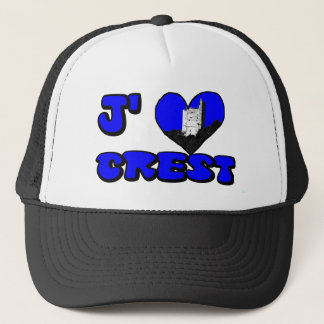 Love Crest blue Trucker Pet