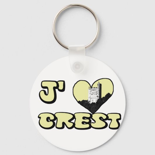 Love Crest white Sleutelhanger (Voorkant)