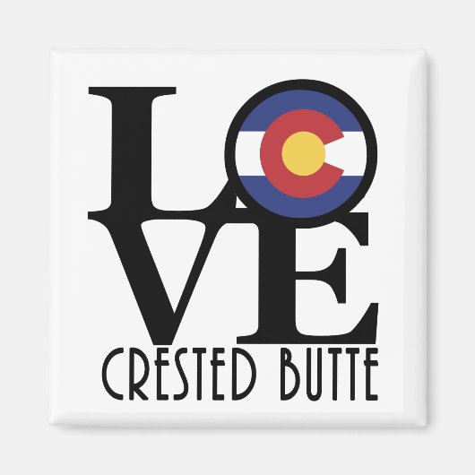 LOVE Crested Butte Magneet (Voorkant)