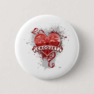 Love Croquet Ronde Button 5,7 Cm
