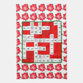 Love Crossword in Spaans op Kitchen Towel Theedoek (Verticaal)