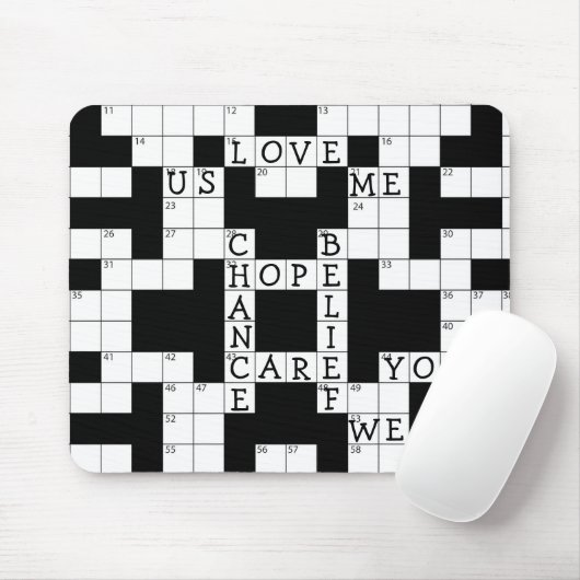 Love Crossword Puzzle Muismat (Met muis)