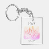 *~* "LOVE" Crystals Events SWAG Weddings Sleutelhanger (Voorkant Links)
