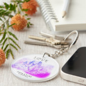 *~* "LOVE" Crystals Events SWAG Weddings Sleutelhanger (Voorkant Rechts)