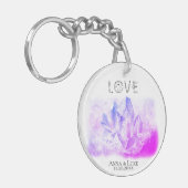 *~* "LOVE" Crystals Events SWAG Weddings Sleutelhanger (Voorkant Links)