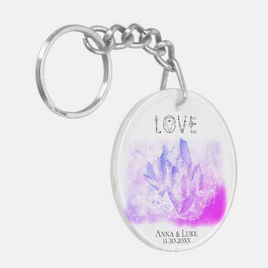 *~* "LOVE" Crystals Events SWAG Weddings Sleutelhanger (Voorkant Links)
