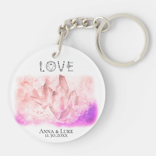 *~* "LOVE" Crystals Events SWAG Weddings Sleutelhanger (Achterkant)