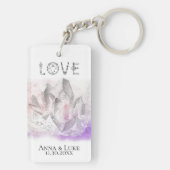 *~* "LOVE" Crystals Events Weddings SWAG Sleutelhanger (achterkant)
