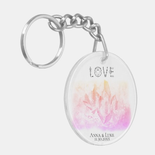 *~* "LOVE" Crystals Events Weddings SWAG Sleutelhanger (Voorkant Links)