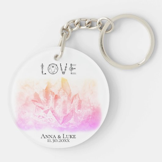 *~* "LOVE" Crystals Events Weddings SWAG Sleutelhanger (Achterkant)