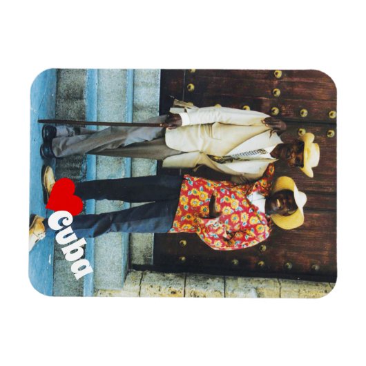 Love Cuba, Cuban Men Magneet (Horizontaal)