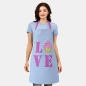 Love Cupcake All-Over Print Schort (Gedragen)