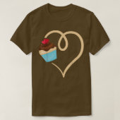 Love Cupcake Baking Baker Cupcake Koken Novelty T-shirt (Design voorkant)