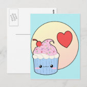 Love Cupcake Briefkaart (Voorkant / Achterkant)