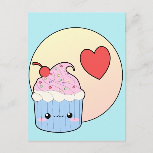 Love Cupcake Briefkaart (Voorkant)