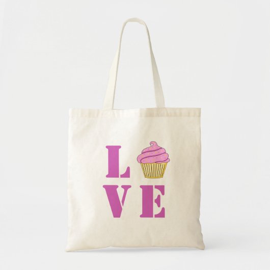 Love Cupcake Canvas tas (Voorkant)