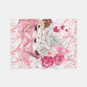 Love Cupcake Fleece Deken (Voorkant (Horizontaal))