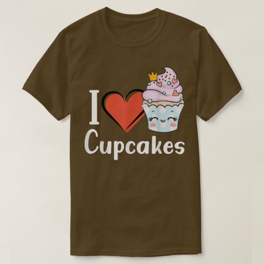 Love Cupcake Funny Baking Delicious Cupcake Love T-shirt (Design voorkant)