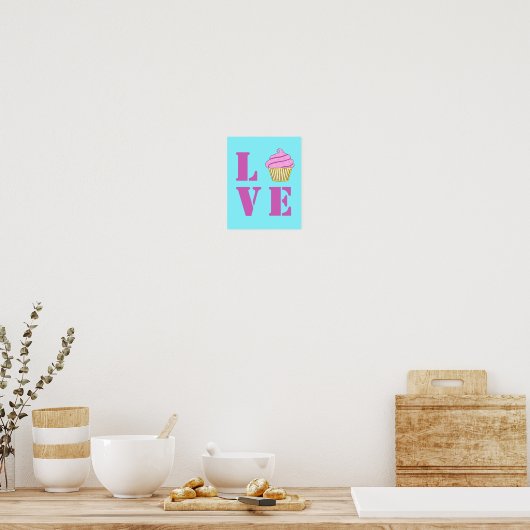 Love Cupcake Poster (Keuken)