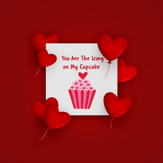 Love Cupcake Valentijnsdag Groet Kaart