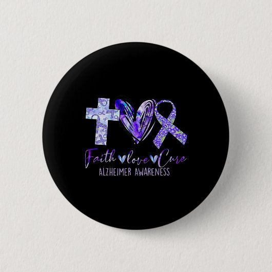 Love Cure Alzheimerheimer Ronde Button 5,7 Cm (Voorkant)