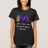 Love Cure-bewustzijn van niernotenkrakersyndroom T-shirt (Voorkant)